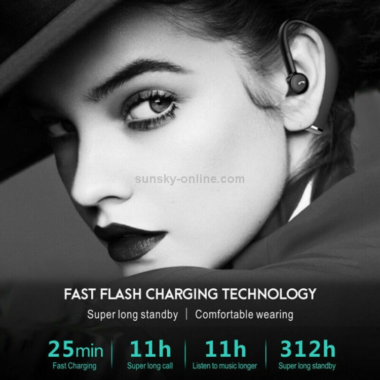 F680 Bluetooth 5.0 Fast Charging Wireless Business Sports Bluetooth Earphone (Black) F680 Bluetooth 5.0 Fast Charging Wireless Business Sports Bluetooth Earphone (Black)