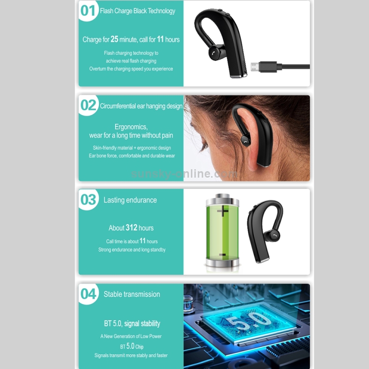 F680 Bluetooth 5.0 Fast Charging Wireless Business Sports Bluetooth Earphone (Black) F680 Bluetooth 5.0 Fast Charging Wireless Business Sports Bluetooth Earphone (Black)