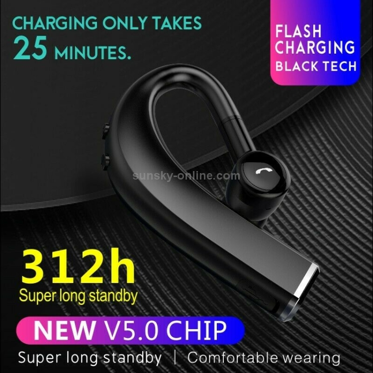 F680 Bluetooth 5.0 Fast Charging Wireless Business Sports Bluetooth Earphone (Black) F680 Bluetooth 5.0 Fast Charging Wireless Business Sports Bluetooth Earphone (Black)