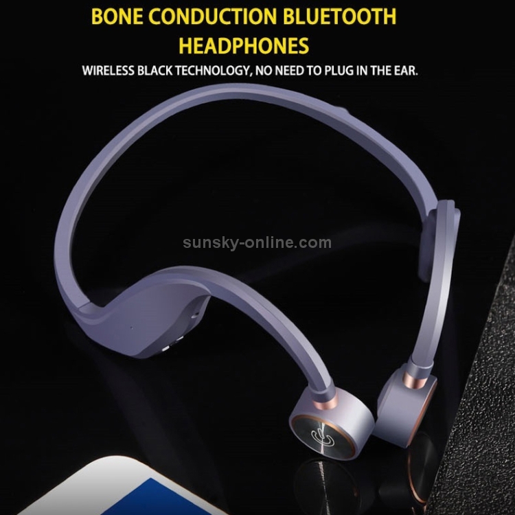 FS04A Bluetooth 5.0 Bone Conduction Binaural Wireless Stereo Sports Bluetooth Earphone(Baby Blue)