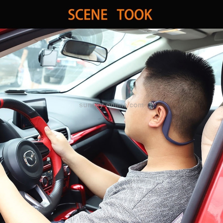 FS04A Bluetooth 5.0 Bone Conduction Binaural Wireless Stereo Sports Bluetooth Earphone(Baby Blue)