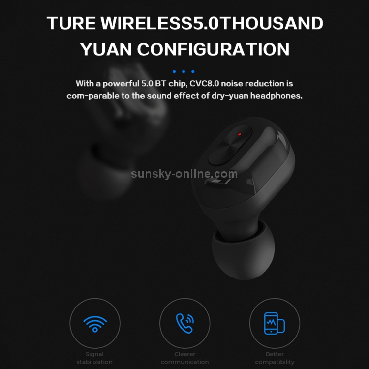 TWS-N9 Bluetooth 5.0 Mini Binaural True Wireless Stereo Sports Bluetooth Earphone with Charging Box(White) TWS-N9 Bluetooth 5.0 Mini Binaural True Wireless Stereo Sports Bluetooth Earphone with Charging Box(White)