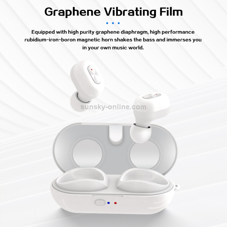 TWS-N9 Bluetooth 5.0 Mini Binaural True Wireless Stereo Sports Bluetooth Earphone with Charging Box(White) TWS-N9 Bluetooth 5.0 Mini Binaural True Wireless Stereo Sports Bluetooth Earphone with Charging Box(White)