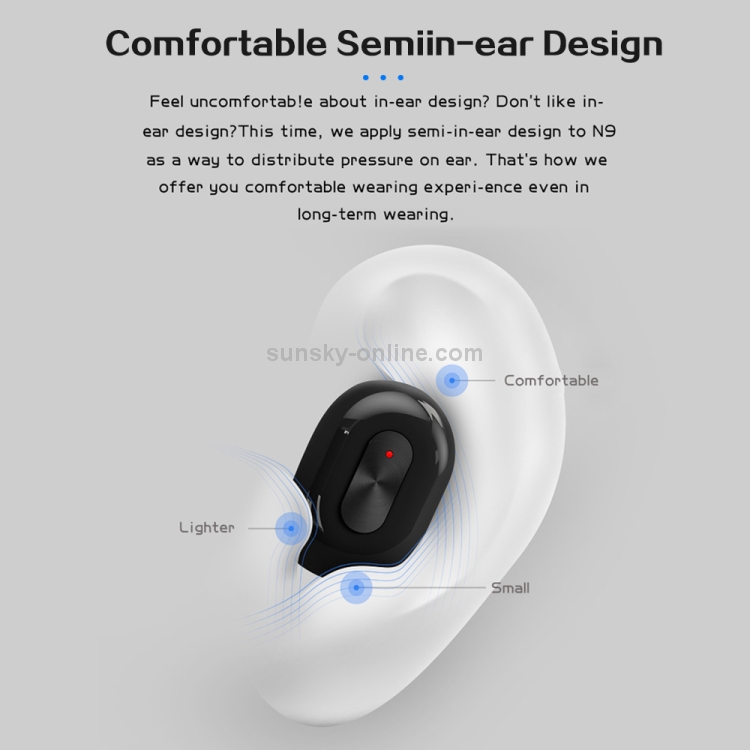 TWS-N9 Bluetooth 5.0 Mini Binaural True Wireless Stereo Sports Bluetooth Earphone with Charging Box(White) TWS-N9 Bluetooth 5.0 Mini Binaural True Wireless Stereo Sports Bluetooth Earphone with Charging Box(White)