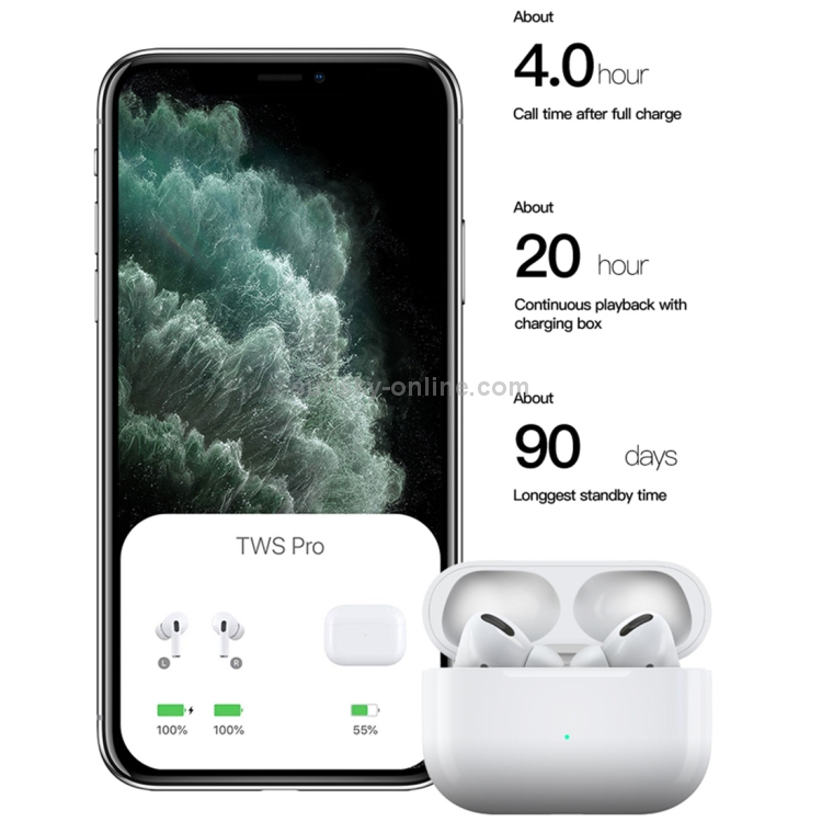 TOTUDESIGN EAUB-036 Glory Series Bluetooth 5..0 + EDR TWS Pro Wireless Earphone(White) TOTUDESIGN EAUB-036 Glory Series Bluetooth 5..0 + EDR TWS Pro Wireless Earphone(White)
