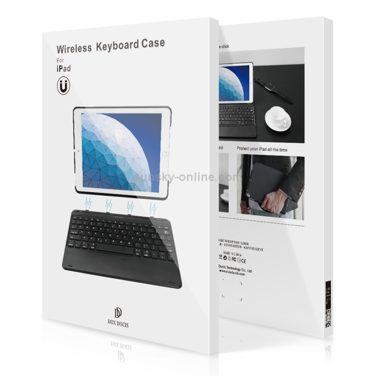 DUX DUCIS For iPad 10.2 & 10.5 inch Detachable Touch Bluetooth Keyboard PU Leather + Silicone Tablet Case with Smart Sleep & Wake-up / Pen Slot / Bracket(Black) DUX DUCIS For iPad 10.2 & 10.5 inch Detachable Touch Bluetooth Keyboard PU Leather + Silicone Tablet Case with Smart Sleep & Wake-up / Pen Slot / Bracket(Black)