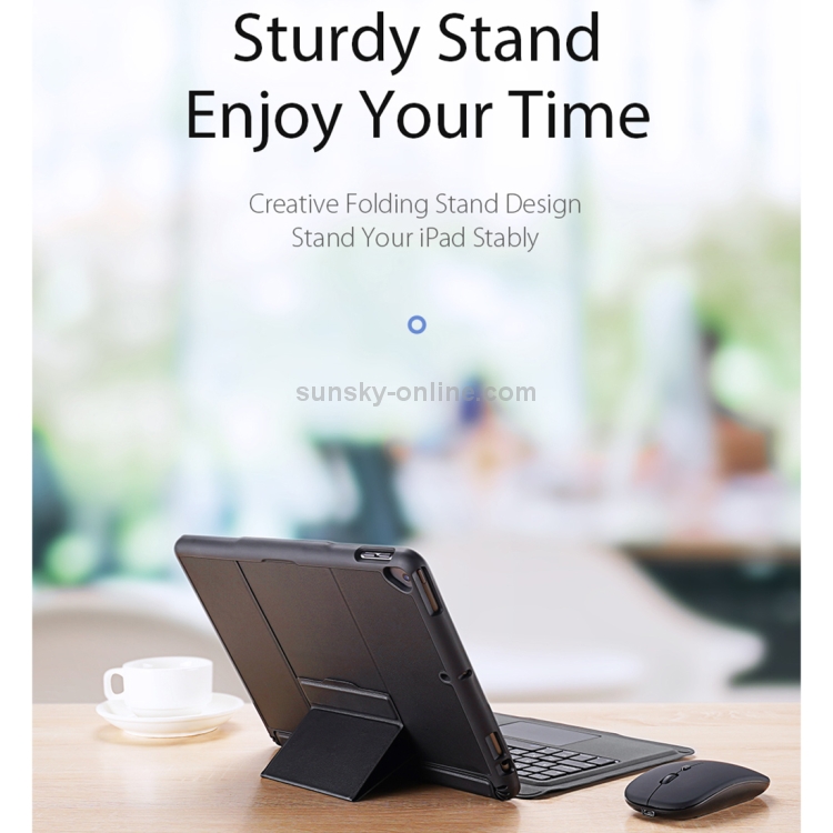 DUX DUCIS For iPad 10.2 & 10.5 inch Detachable Touch Bluetooth Keyboard PU Leather + Silicone Tablet Case with Smart Sleep & Wake-up / Pen Slot / Bracket(Black) DUX DUCIS For iPad 10.2 & 10.5 inch Detachable Touch Bluetooth Keyboard PU Leather + Silicone Tablet Case with Smart Sleep & Wake-up / Pen Slot / Bracket(Black)
