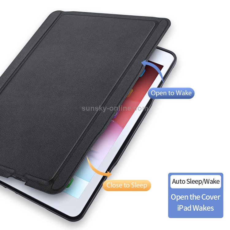 DUX DUCIS For iPad 10.2 & 10.5 inch Detachable Touch Bluetooth Keyboard PU Leather + Silicone Tablet Case with Smart Sleep & Wake-up / Pen Slot / Bracket(Black) DUX DUCIS For iPad 10.2 & 10.5 inch Detachable Touch Bluetooth Keyboard PU Leather + Silicone Tablet Case with Smart Sleep & Wake-up / Pen Slot / Bracket(Black)
