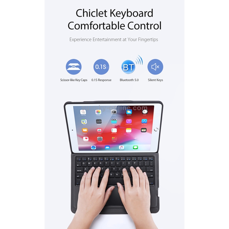 DUX DUCIS For iPad 10.2 & 10.5 inch Detachable Touch Bluetooth Keyboard PU Leather + Silicone Tablet Case with Smart Sleep & Wake-up / Pen Slot / Bracket(Black) DUX DUCIS For iPad 10.2 & 10.5 inch Detachable Touch Bluetooth Keyboard PU Leather + Silicone Tablet Case with Smart Sleep & Wake-up / Pen Slot / Bracket(Black)