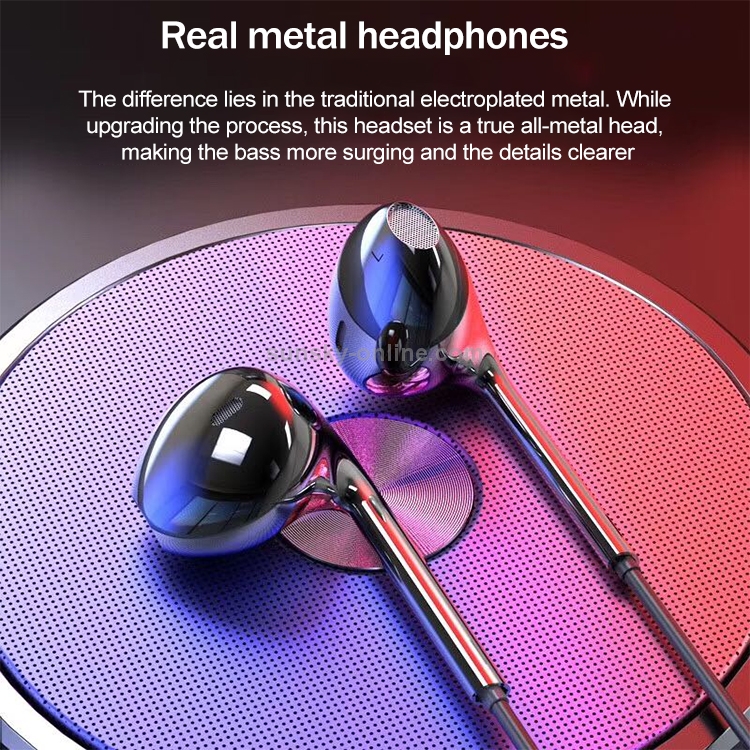 3.5mm Plug In-Ear Wired Stereo Metal Earphone with Mic 3.5mm Plug In-Ear Wired Stereo Metal Earphone with Mic