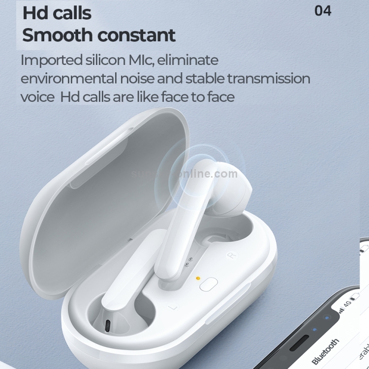JOYROOM JR-T09 Bluetooth 5.0 Ture Wireless TWS Semi-in-ear Bluetooth Earphone with Charging Box JOYROOM JR-T09 Bluetooth 5.0 Ture Wireless TWS Semi-in-ear Bluetooth Earphone with Charging Box