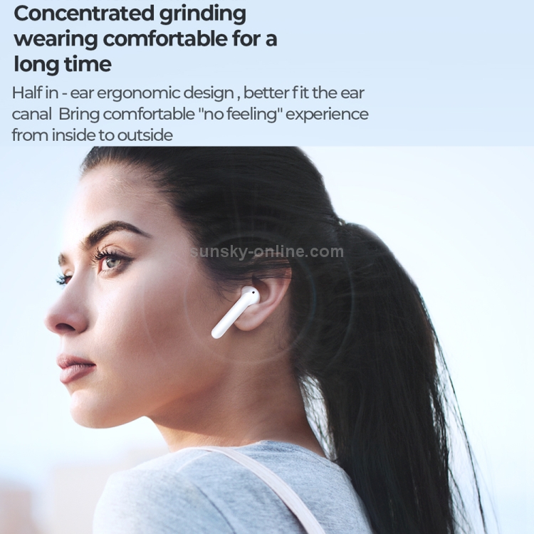 JOYROOM JR-T09 Bluetooth 5.0 Ture Wireless TWS Semi-in-ear Bluetooth Earphone with Charging Box JOYROOM JR-T09 Bluetooth 5.0 Ture Wireless TWS Semi-in-ear Bluetooth Earphone with Charging Box