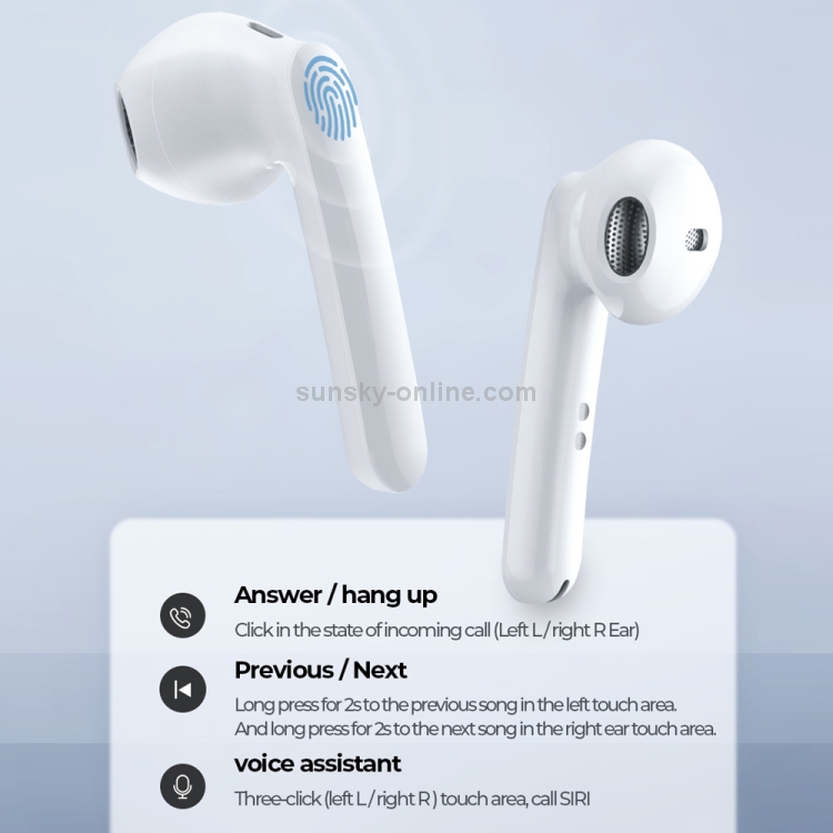 JOYROOM JR-T09 Bluetooth 5.0 Ture Wireless TWS Semi-in-ear Bluetooth Earphone with Charging Box JOYROOM JR-T09 Bluetooth 5.0 Ture Wireless TWS Semi-in-ear Bluetooth Earphone with Charging Box