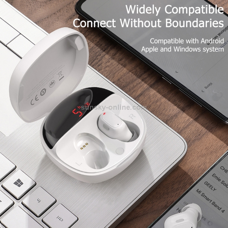 Baseus WM01 Plus Encok Bluetooth 5.0 Intelligent Digital Display True Wireless Bluetooth Earphone with Charging Box(White) Baseus WM01 Plus Encok Bluetooth 5.0 Intelligent Digital Display True Wireless Bluetooth Earphone with Charging Box(White)