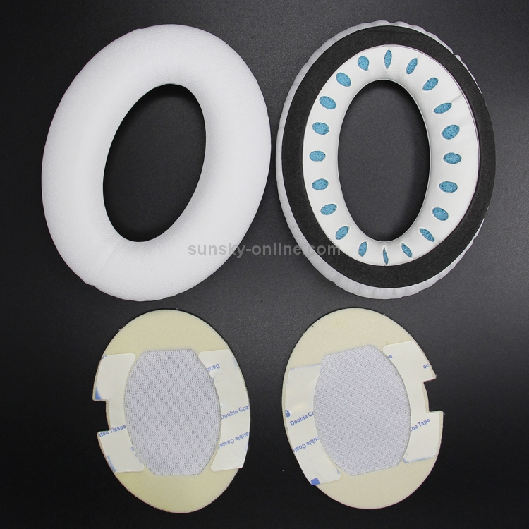 1 Pair For Bose AE2i / AE2w / QC2 / QC15 / AE2 Headset Cushion Sponge Cover Earmuffs Replacement Earpads(White) 1 Pair For Bose AE2i / AE2w / QC2 / QC15 / AE2 Headset Cushion Sponge Cover Earmuffs Replacement Earpads(White)