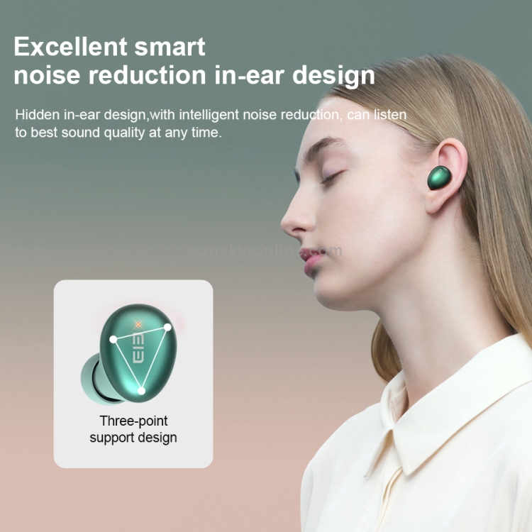 ELEPHONE Elepods S TWS IPX5 Waterproof Bluetooth 5.0 Smart Noise Cancelling Wireless Bluetooth Earphone with Charging Case(Black) ELEPHONE Elepods S TWS IPX5 Waterproof Bluetooth 5.0 Smart Noise Cancelling Wireless Bluetooth Earphone with Charging Case(Black)