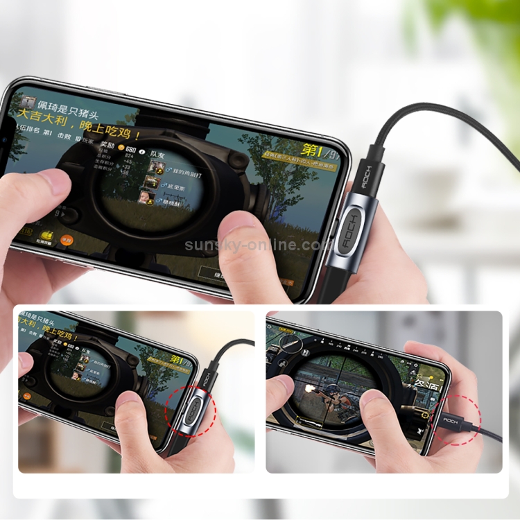 Rock 2 in 1 8 Pin 5V 1A Charging Listening Song Audio Headphone Adapter Rock 2 in 1 8 Pin 5V 1A Charging Listening Song Audio Headphone Adapter