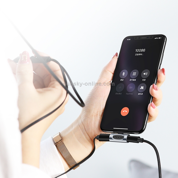 Rock 2 in 1 8 Pin 5V 1A Charging Listening Song Audio Headphone Adapter Rock 2 in 1 8 Pin 5V 1A Charging Listening Song Audio Headphone Adapter