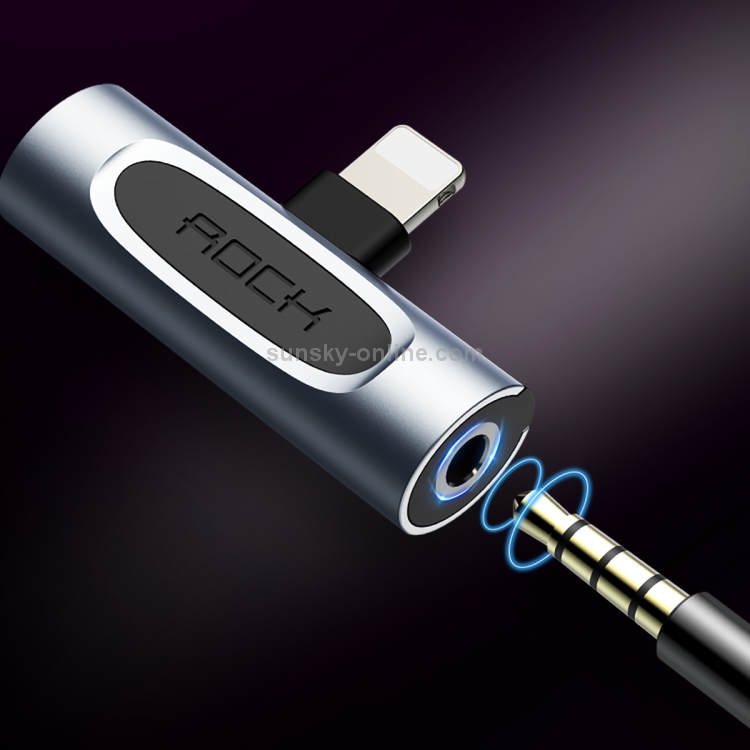 Rock 2 in 1 8 Pin 5V 1A Charging Listening Song Audio Headphone Adapter Rock 2 in 1 8 Pin 5V 1A Charging Listening Song Audio Headphone Adapter