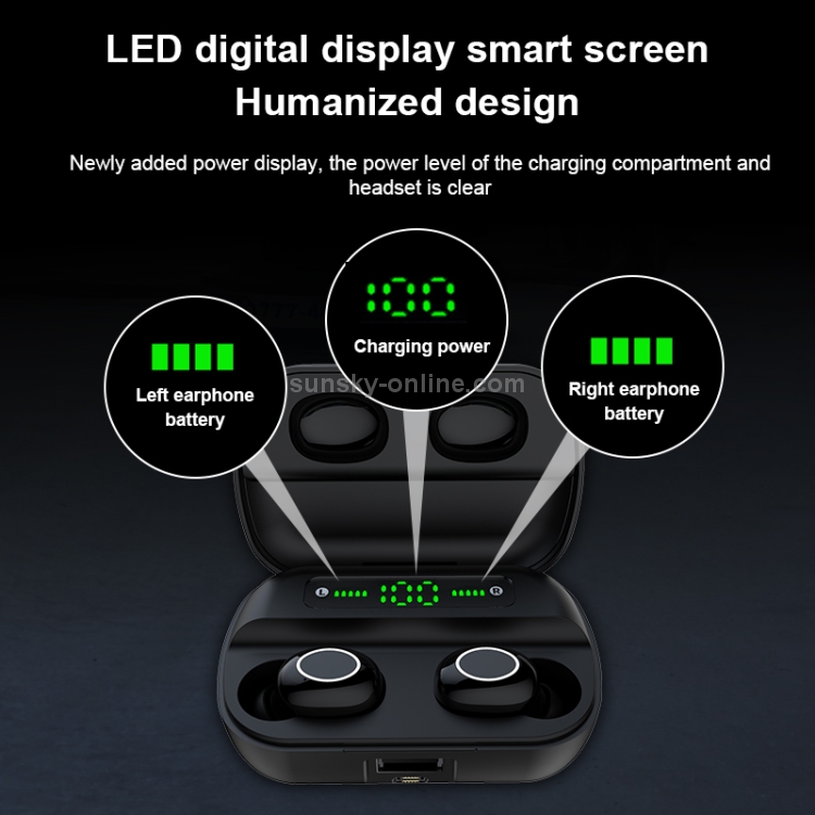 S11 TWS Touch Bluetooth Earphone with Magnetic Charging Box, Support Three-screen LED Power Display S11 TWS Touch Bluetooth Earphone with Magnetic Charging Box, Support Three-screen LED Power Display