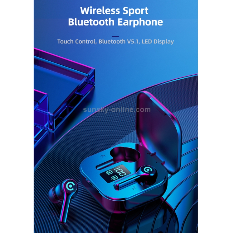ES1 Bluetooth 5.1 TWS Digital Display Touch Wireless Bluetooth Earphone with Charging Box(Green) ES1 Bluetooth 5.1 TWS Digital Display Touch Wireless Bluetooth Earphone with Charging Box(Green)