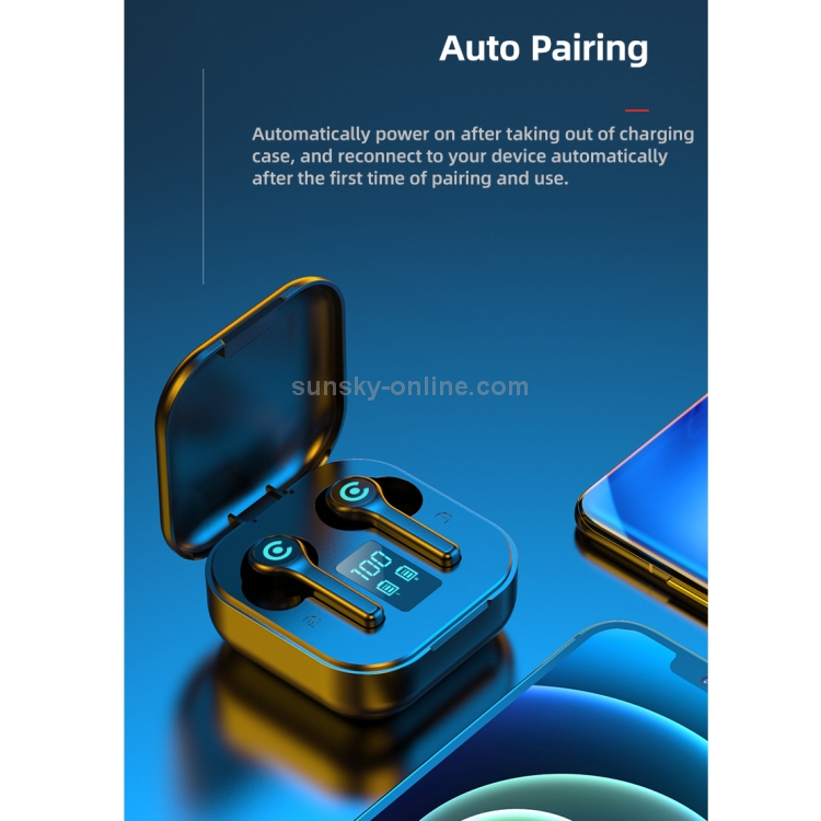 ES1 Bluetooth 5.1 TWS Digital Display Touch Wireless Bluetooth Earphone with Charging Box(Green) ES1 Bluetooth 5.1 TWS Digital Display Touch Wireless Bluetooth Earphone with Charging Box(Green)