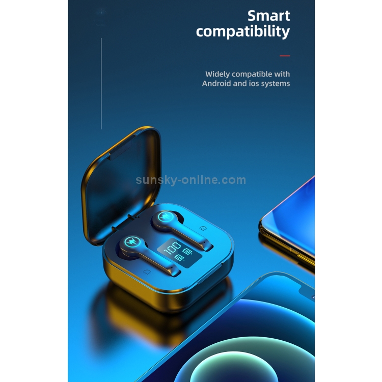 L10S Bluetooth 5.1 TWS Digital Display Touch Wireless Bluetooth Earphone with Charging Box (Black) L10S Bluetooth 5.1 TWS Digital Display Touch Wireless Bluetooth Earphone with Charging Box (Black)