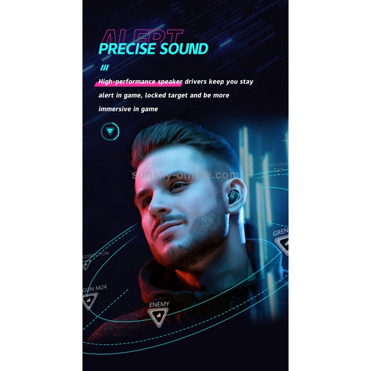 Langsdom G30 5.0 TWS No Delay Gaming Music Wireless Bluetooth Earphone with Charging Box(Black) Langsdom G30 5.0 TWS No Delay Gaming Music Wireless Bluetooth Earphone with Charging Box(Black)