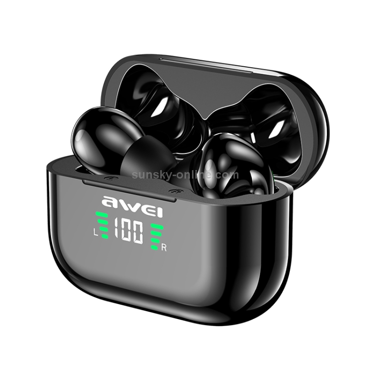 awei T29P Bluetooth V5.0 LED Digital Display Ture Wireless Sports IPX4 Waterproof TWS Headset with Charging Case awei T29P Bluetooth V5.0 LED Digital Display Ture Wireless Sports IPX4 Waterproof TWS Headset with Charging Case