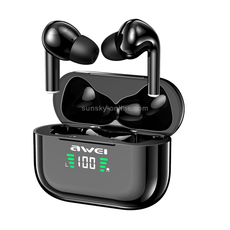 awei T29P Bluetooth V5.0 LED Digital Display Ture Wireless Sports IPX4 Waterproof TWS Headset with Charging Case awei T29P Bluetooth V5.0 LED Digital Display Ture Wireless Sports IPX4 Waterproof TWS Headset with Charging Case