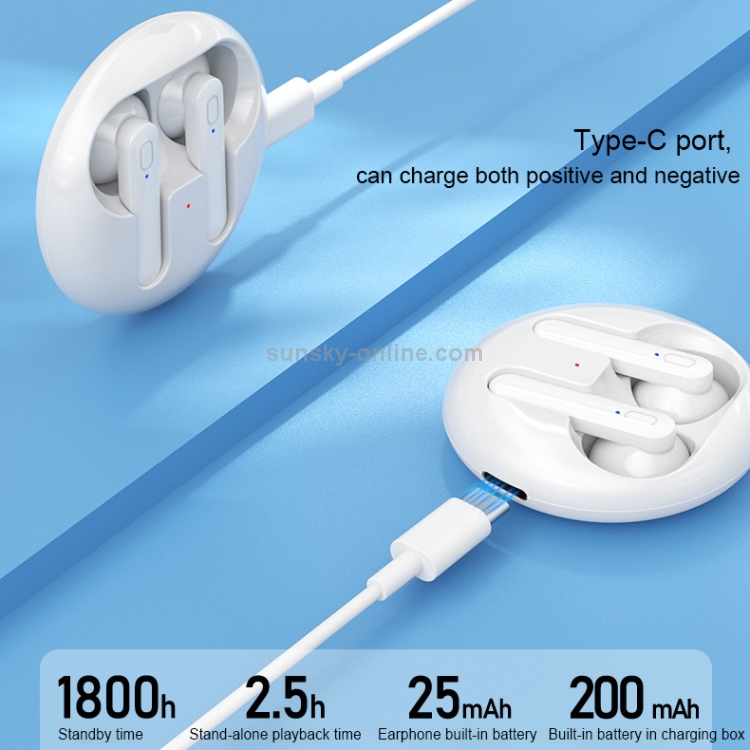 WK V31 Sight Series TWS True Wireless Stereo Bluetooth 5.0 Earphone(White) WK V31 Sight Series TWS True Wireless Stereo Bluetooth 5.0 Earphone(White)