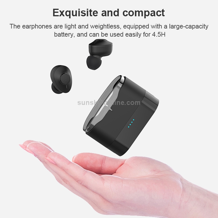 AIN MK-X50B TWS In-ear Bluetooth Earphone with Detachable Charging Box & USB Charging Cable, Supports HD Calls & Master-slave Switching & Power Bank & Automatic Pairing(Black) AIN MK-X50B TWS In-ear Bluetooth Earphone with Detachable Charging Box & USB Charging Cable, Supports HD Calls & Master-slave Switching & Power Bank & Automatic Pairing(Black)