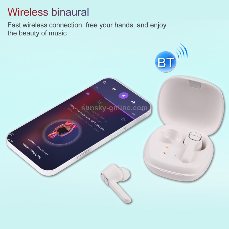 HOPESTAR S12 Bluetooth 5.0 True Wireless Bluetooth Earphone (White) HOPESTAR S12 Bluetooth 5.0 True Wireless Bluetooth Earphone (White)