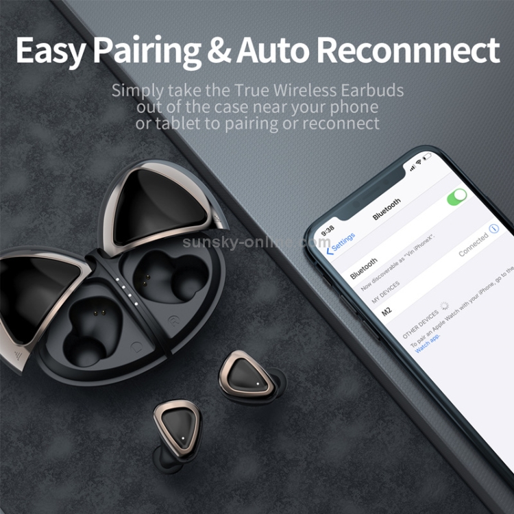 M2-HB Bluetooth 5.0 TWS Stereo Music Wireless Bluetooth Earphone (Black) M2-HB Bluetooth 5.0 TWS Stereo Music Wireless Bluetooth Earphone (Black)
