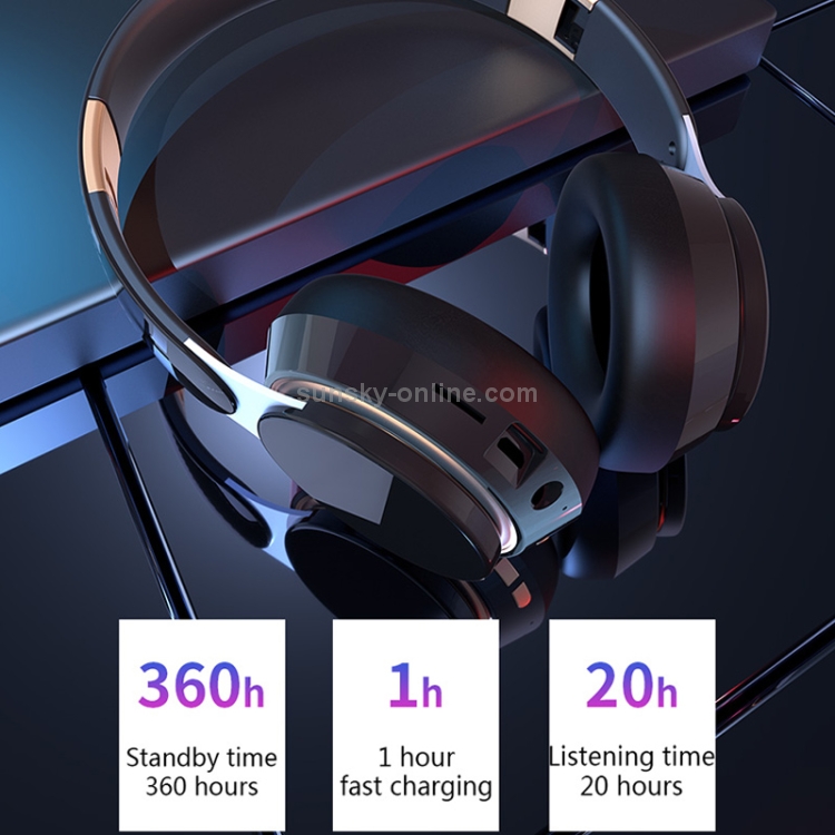 07S Folding Sports Computer Games Wireless Bluetooth V5.0 Headset with Mic (Black) 07S Folding Sports Computer Games Wireless Bluetooth V5.0 Headset with Mic (Black)