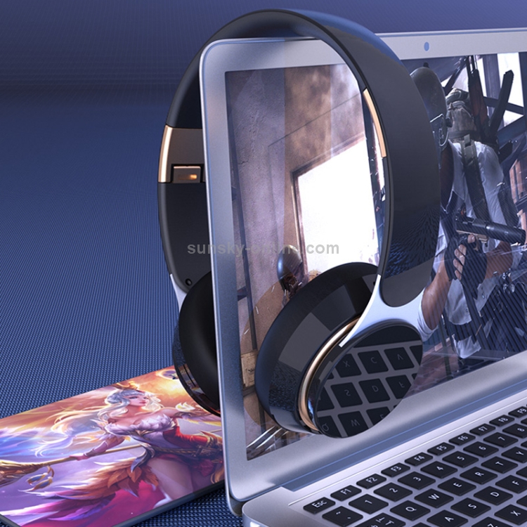07S Folding Sports Computer Games Wireless Bluetooth V5.0 Headset with Mic (Black) 07S Folding Sports Computer Games Wireless Bluetooth V5.0 Headset with Mic (Black)