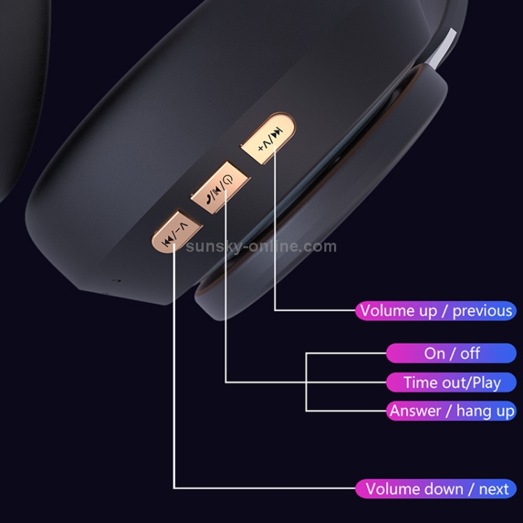 07S Folding Sports Computer Games Wireless Bluetooth V5.0 Headset with Mic (Black) 07S Folding Sports Computer Games Wireless Bluetooth V5.0 Headset with Mic (Black)