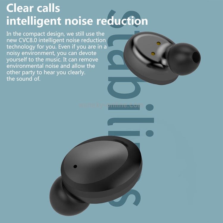 F12 CVC 8.0 Noise Reduction Bluetooth Earphone with Charging Box & Three-screen Battery Display, Support Touch & HD Call & Siri & Automatic Pairing F12 CVC 8.0 Noise Reduction Bluetooth Earphone with Charging Box & Three-screen Battery Display, Support Touch & HD Call & Siri & Automatic Pairing