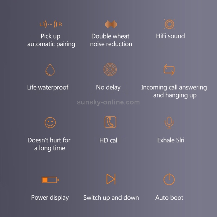 L2 TWS Stereo Bluetooth 5.0 Wireless Earphone with Charging Box, Support Automatic Pairing(Black)
