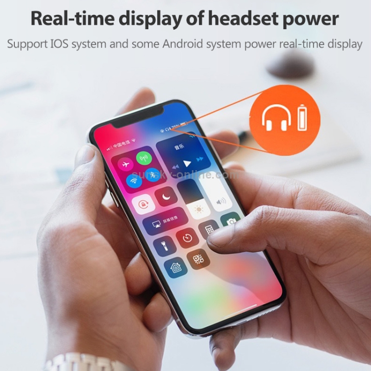 L2 TWS Stereo Bluetooth 5.0 Wireless Earphone with Charging Box, Support Automatic Pairing(Black)