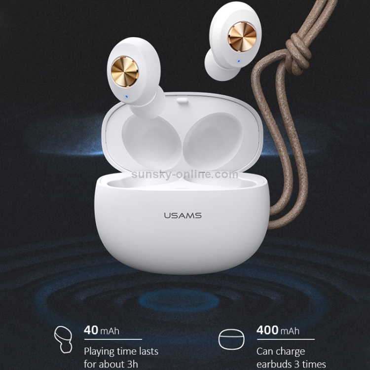 USAMS USAMS-ES001 Bluetooth 5.0 Mini TWS Binaural Wireless Bluetooth Earphone(Black) USAMS USAMS-ES001 Bluetooth 5.0 Mini TWS Binaural Wireless Bluetooth Earphone(Black)