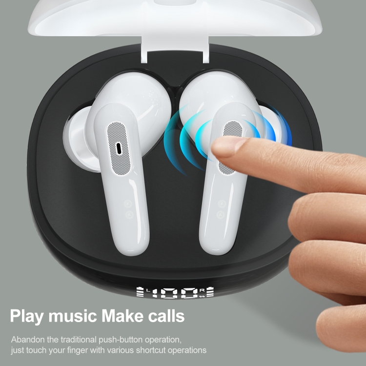 HAMTOD JS81 True Wireless Stereo Wireless Bluetooth Earphone (White) HAMTOD JS81 True Wireless Stereo Wireless Bluetooth Earphone (White)
