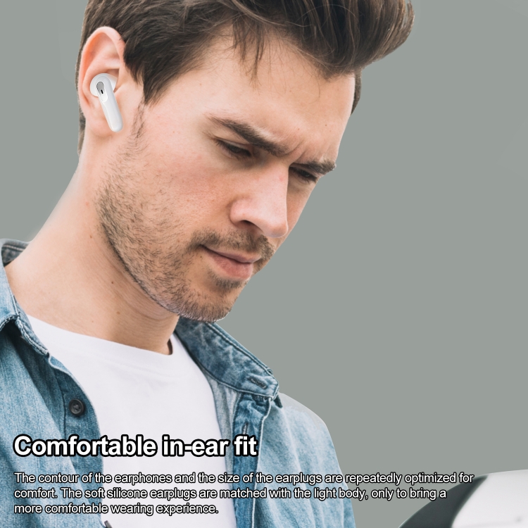 HAMTOD JS81 True Wireless Stereo Wireless Bluetooth Earphone (White) HAMTOD JS81 True Wireless Stereo Wireless Bluetooth Earphone (White)