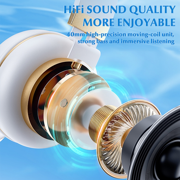 WK M10 Foldable Wireless Bluetooth Headset(White) WK M10 Foldable Wireless Bluetooth Headset(White)