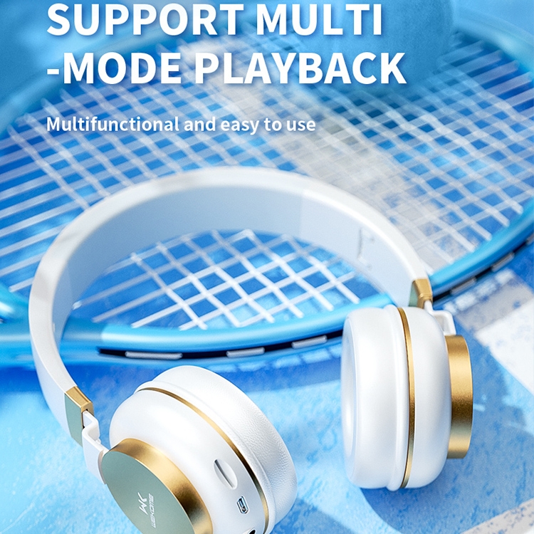 WK M10 Foldable Wireless Bluetooth Headset(White) WK M10 Foldable Wireless Bluetooth Headset(White)
