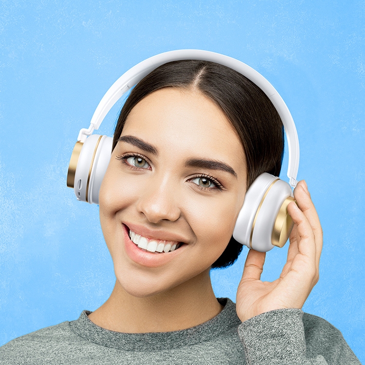 WK M10 Foldable Wireless Bluetooth Headset(White) WK M10 Foldable Wireless Bluetooth Headset(White)