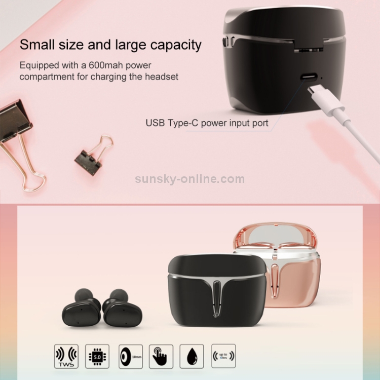 LE-703 Bluetooth 5.0 Waterproof True Wireless Sports Bluetooth Earphone (White) LE-703 Bluetooth 5.0 Waterproof True Wireless Sports Bluetooth Earphone (White)