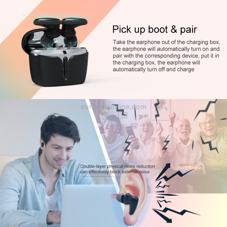 LE-703 Bluetooth 5.0 Waterproof True Wireless Sports Bluetooth Earphone (White) LE-703 Bluetooth 5.0 Waterproof True Wireless Sports Bluetooth Earphone (White)