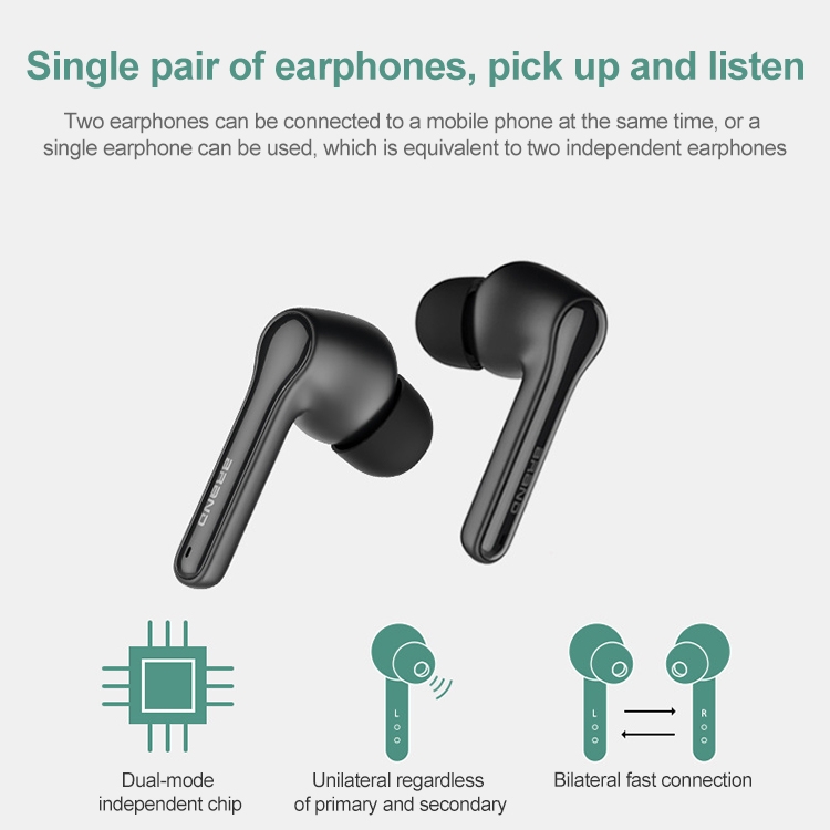 ETE-51 TWS In-Ear Wireless Touch Control Bluetooth 5.0 Sports Earphones (Black) ETE-51 TWS In-Ear Wireless Touch Control Bluetooth 5.0 Sports Earphones (Black)