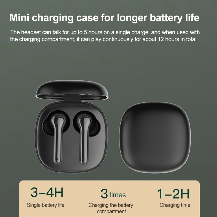 ETE-51 TWS In-Ear Wireless Touch Control Bluetooth 5.0 Sports Earphones (Black) ETE-51 TWS In-Ear Wireless Touch Control Bluetooth 5.0 Sports Earphones (Black)